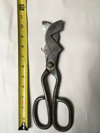 Vintage Glassblowing Diamond Shears From Murano