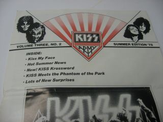 Vintage KISS Army Newsletter Volume 3 2 Summer 1978 Aucoin Era 2