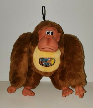 Vintage 1982 Nintendo Donkey Kong Plush & Vinyl Video Game Ape Monkey 12 " Tall