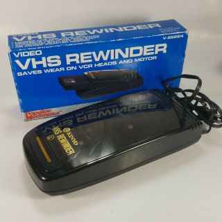 Vhs Rewinder Vcr Vintage Kinyo V26284 Rewind Only Autostop Popular Mechanics
