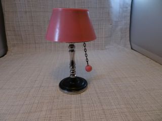 Vintage Lamp Table Lighter Made In Occupied Japan Pull Chain Action Pink