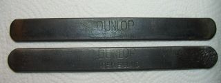 2 Vintage Dunlop Tyre Lever,  Tire Iron,  Made In England,  Mg,  Triumph Tool Kit
