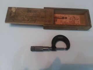Vintage Lufkin 0 " To 1 " Micrometer Model 1911