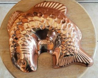 Vintage Copper Tin - Lined Fish Jello Mold Wall Hanger Benjamin And Medwin,  Inc.