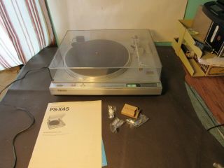 Vintage Sony Stereo Turntable System Ps - X45 2 - Speed Automatic