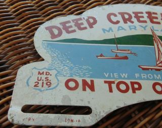 Deep Creek Lake Maryland plate topper antique old vintage 2