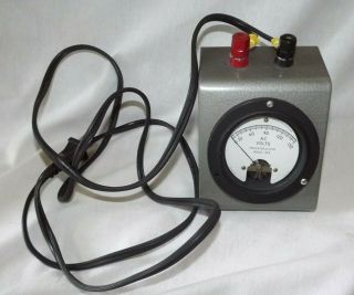Vintage Simpson Electric Co.  AC Volts Meter Model 55R 110 120 150 volt - 2