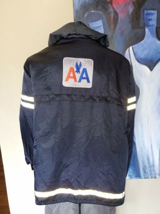 Vtg American Airlines Employee Jacket Antler Action Wear Size Lg