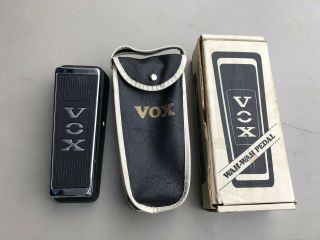 Vintage Vox Model 847 Wah - Wah Pedal With Box Made In Usa