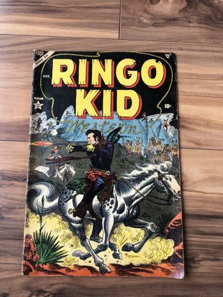 Vintage Ringo Kid Comic Book Vol 1 2 October 1954 8.  5