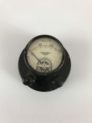 Vintage Jewel Electrical Instruments AC/DC Voltmeter 0 - 300 volts 1833 2