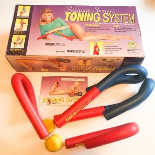 Suzanne Somers Toning System Featuring Thighmaster Gold And Thighmaster Lbx Vtg