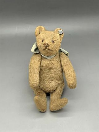 Lovely Antique Small Steiff Teddy Bear With Button In Ear C.  1900 Very Rare