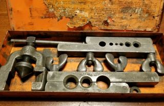 Vintage Imperial Brass Mfg.  Flaring Tubing Tool Kit No.  375 - Fs Usa 1/8 " To 3/4 "