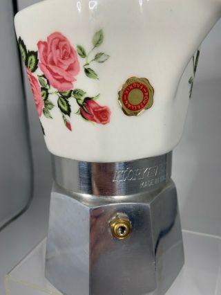Vintage Flory Express Italy Italian Stovetop Espresso Maker Coffee Moka Pot 3