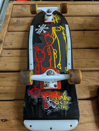 Vintage Nos Powell Peralta Lance Mountain " Family " Skateboard Deck - Black