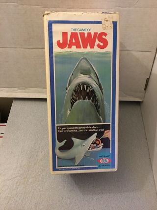 Jaws The Game Of Ideal 1975 Vintage Rare Shark Hook 12 Accessories & Box