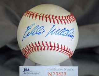 Eddie Mathews Psa/dna Signed National League Baseball Autograph