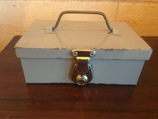 Money Cash Tin Box Vintage With Key By Breotex Made In Hong Kong