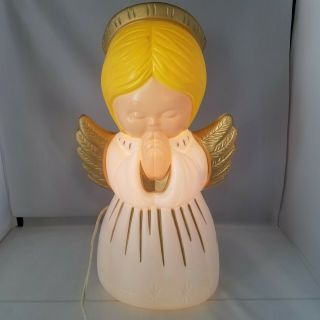 Vintage Christmas Praying Angel Blow Mold 18 " 1999 Grand Venture Light Up Decor
