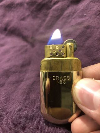 Vintage Marlboro Brass No.  6 Cigarette Cigar Pipe Trench Style Lighter 3