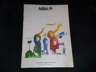 Abba " The Folio " Vintage 1978 Sheet Music Book (scarce) Approx.  40 Pages