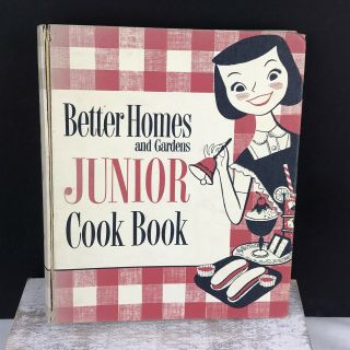 1st Edition Vintage Better Homes And Gardens Junior Cookbook 1955