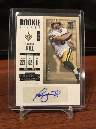 2017 Contenders Taysom Hill Rookie Ticket