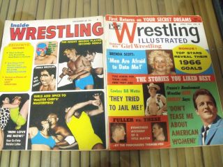 6 Vintage 1960 ' s Wrestling Magazines - Female,  Women,  Girl,  Ladies Wrestlers 2