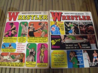6 Vintage 1960 ' s Wrestling Magazines - Female,  Women,  Girl,  Ladies Wrestlers 3