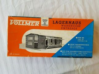 Vintage Vollmer V553 Ho W/house Storeroom Assembled Model Kit - Ho/oo
