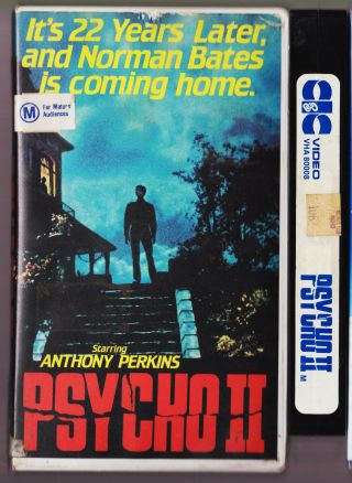 Psycho Ii [2] Vhs 1983 Anthony Perkins Vintage Video Tape