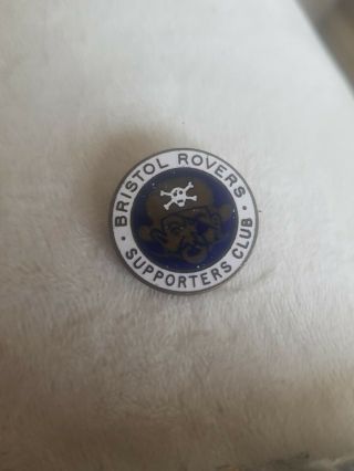 Bristol Rovers Fc Vintage Supporters Club Badge Brooch Pin In 22mm Dia