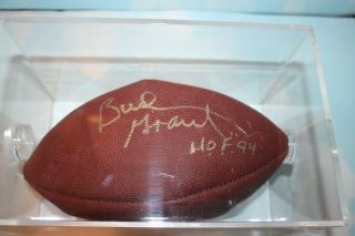 Bud Grant Hof Minnesota Vikings Signed Autographed Full Size Football W/case