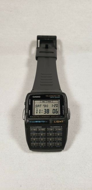 Vintage Casio Dbc - 30 (1253) Databank Calculator Watch