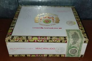 Montego Y Cia Portofino Cafe Macanudo Empty Cigar Box