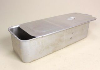 Vintage Mirro Aluminum Loaf Pan Bread Cake With Sliding Locking Lid 5197m Usa