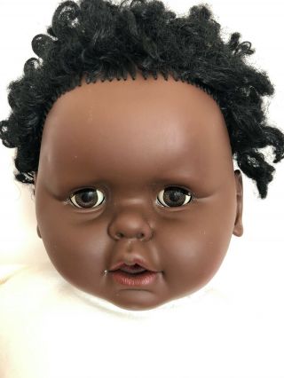 Vintage Antique Rare Black Baby Doll 65 Cm