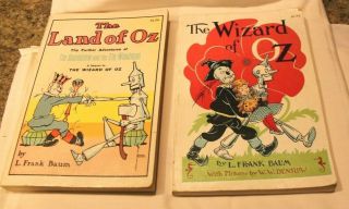Vintage The Land Of Oz And Wizard Of Oz By L.  Frank Baum