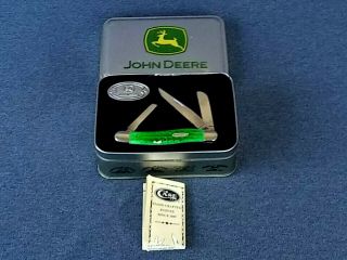 Vintage Case Xx John Deere Collectible Knife,  Model No.  6318 In Metal Case