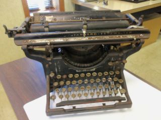 Antique Underwood Standard Typewriter Vtg Industrial Decor Needs Restored
