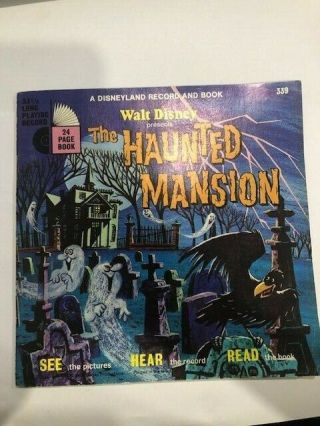 Vintage Retro 1970 Walt Disney The Haunted Mansion A Disneyland Record And Book