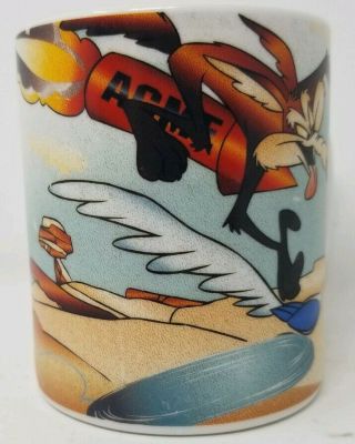 Looney Tunes Coffee Mug Capricorn Wile E Coyote Road Runner 1994 Vintage