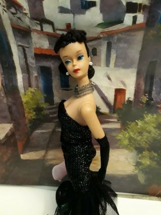 Vintage 4 Brunette Ponytail Barbie