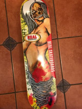 Limited Edition Pushead Swamp Lady Real Skateboard Deck Zorlac 175/500