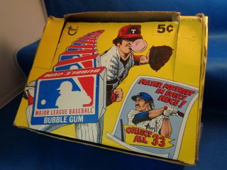 1979 Topps Baseball - Major League Bubble Gum Box (72) Packs Lqqk