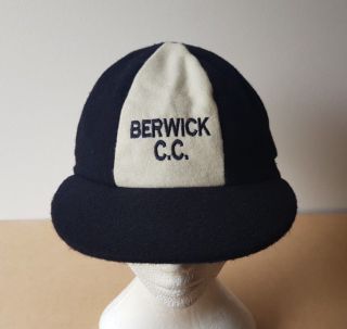 Vintage Berwick Cricket Club Hat Wool Cap Victoria Australia Sports Memorabilia