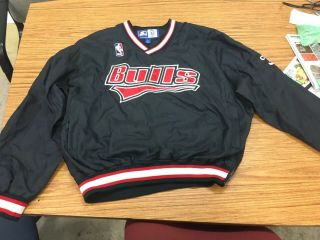 Vintage 90’s Starter Authentic Chicago Bulls Pullover Jersey In Size L Jordan