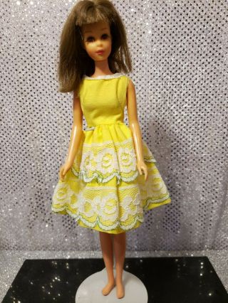 Vintage 1965 Brunette Francie Barbie Doll In 1254 Fresh As A Daisy Japan