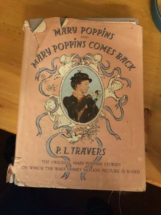 Mary Poppins And Mary Poppins Comes Back Vintage Book